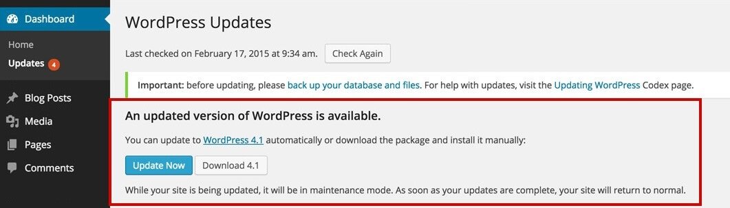 WPUPGRADE 1 4 Vital Monthly WordPress Maintenance Tasks