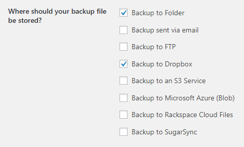 backups locations 4 Vital Monthly WordPress Maintenance Tasks