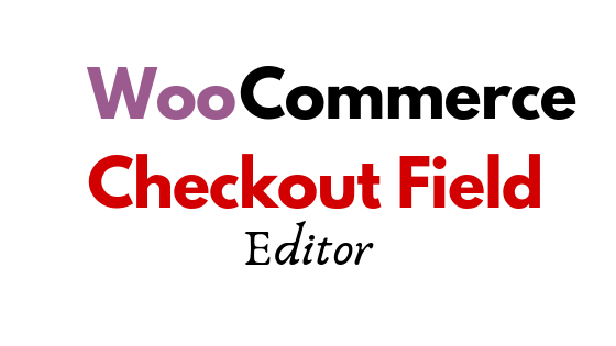 checkout field editor