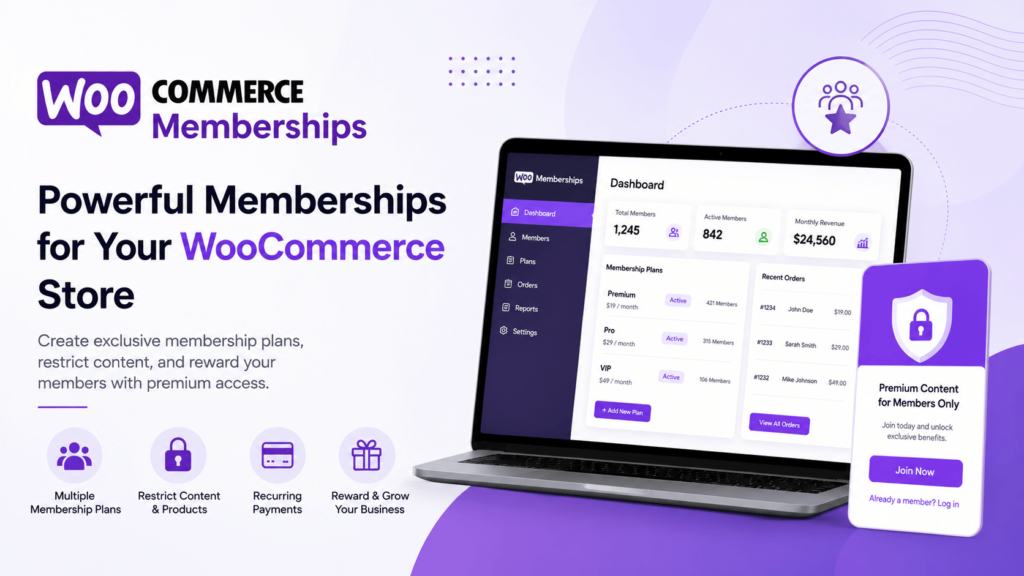 Woocommerce Membership Woomembership wordpress membership plugin