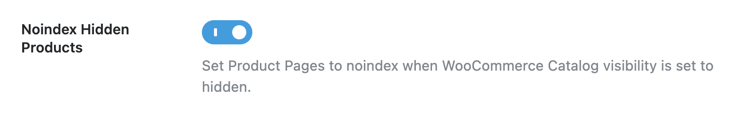 WooCommerce Noindex Hidden Products noindex hidden product rank math seo features