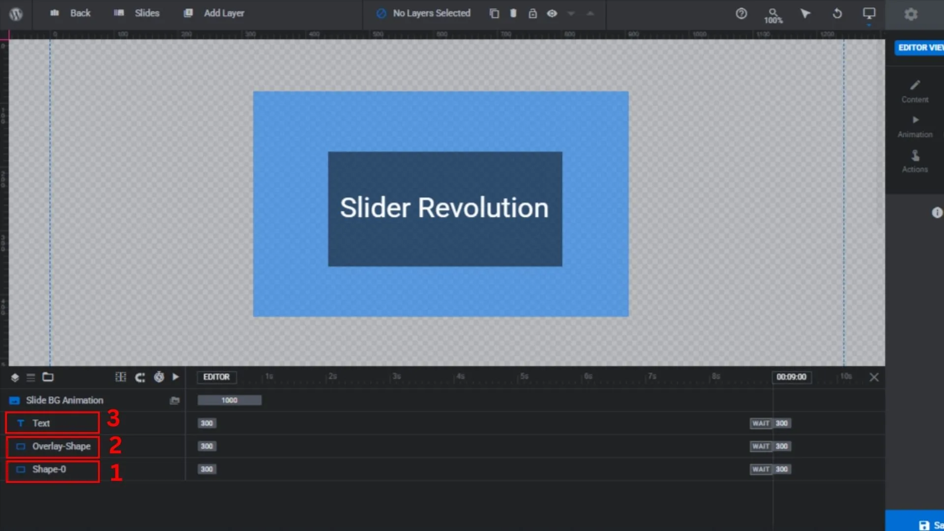 slider revolution step 6 module editor