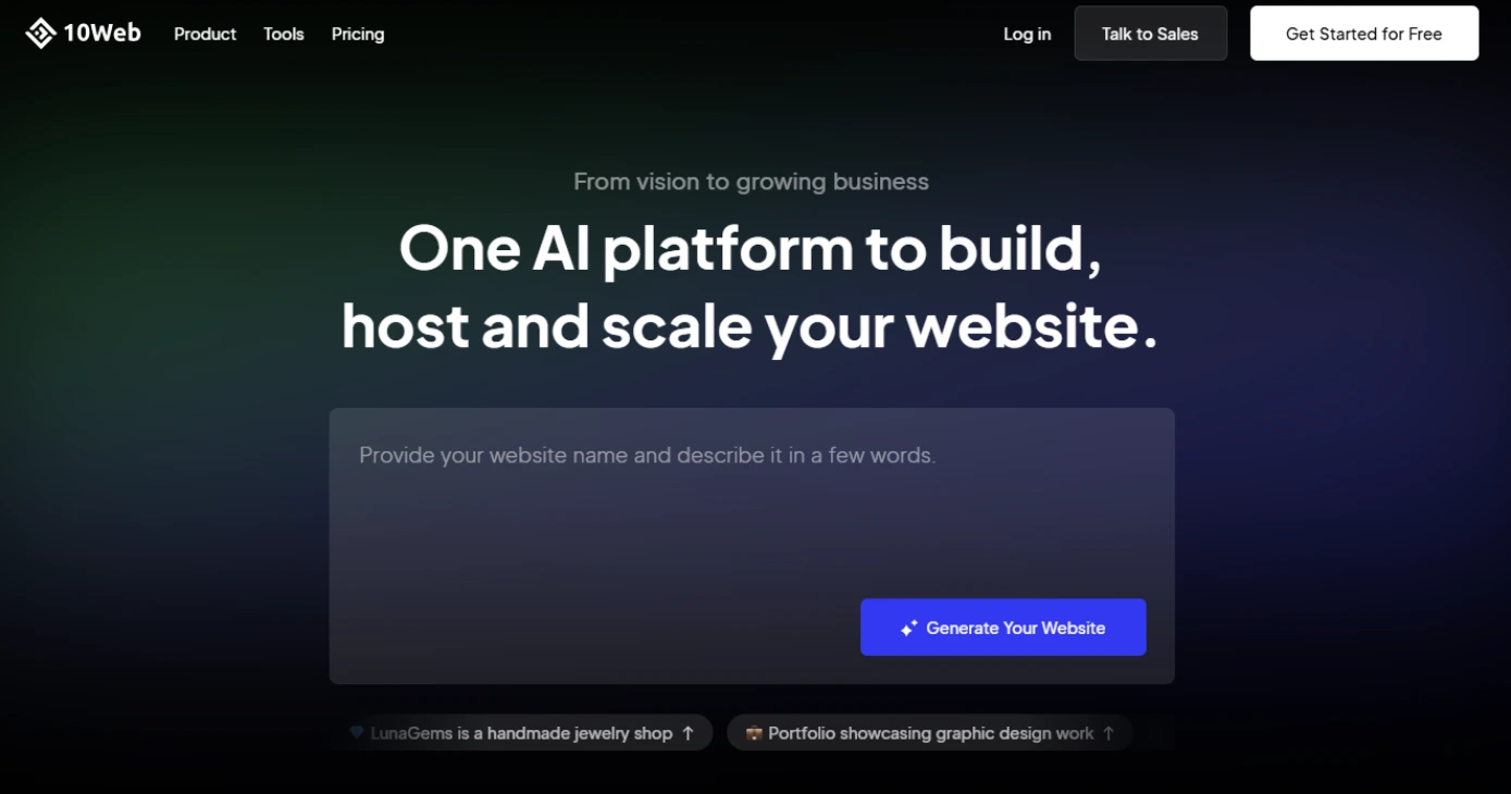 10Web AI Builder