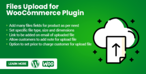 Customer uploading files at WooCommerce checkout interface