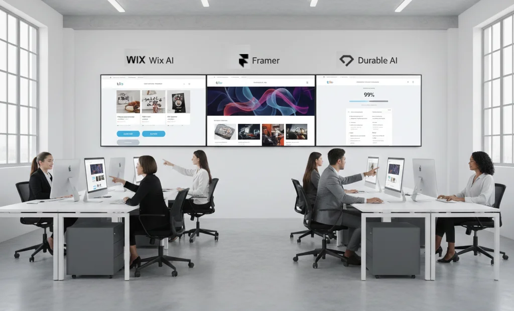 Wix AI vs Framer vs Durable1 Wix AI vs Framer vs Durable