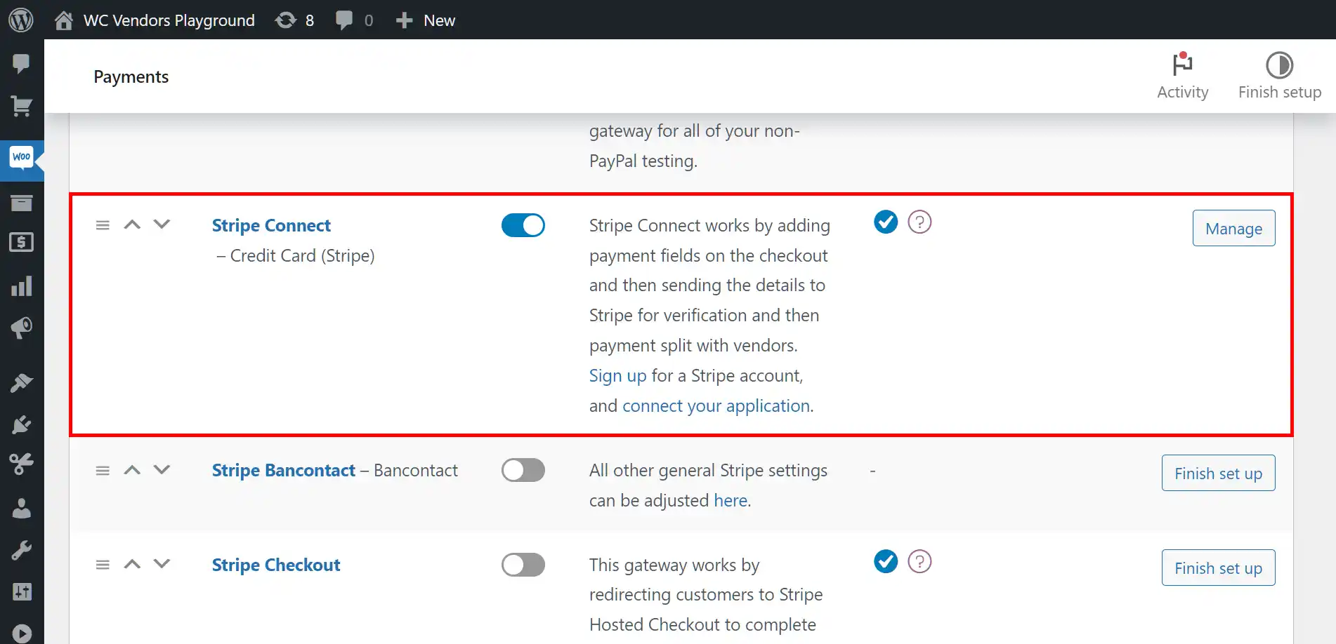 wc vendor stripe intgr WC Vendors Pro Payment Integrations