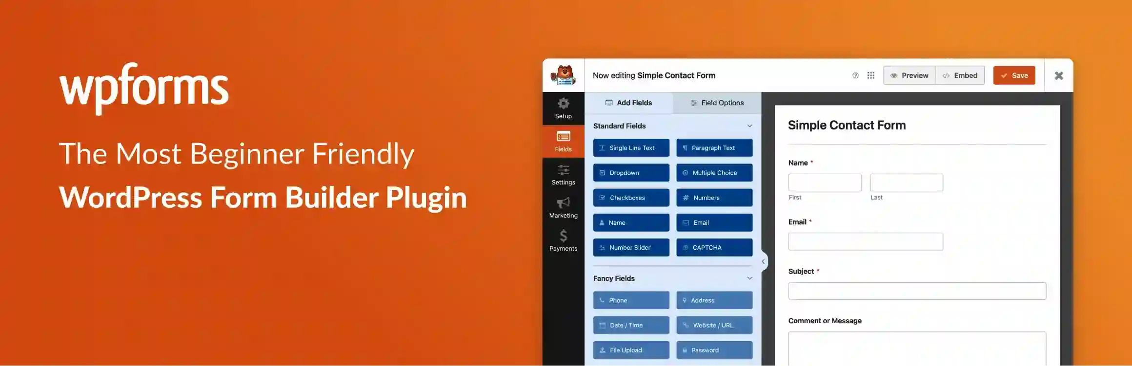best WordPress contact form plugin