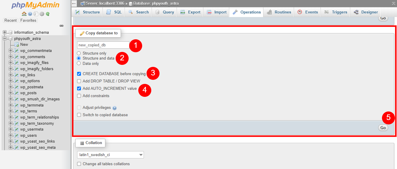Copied-database