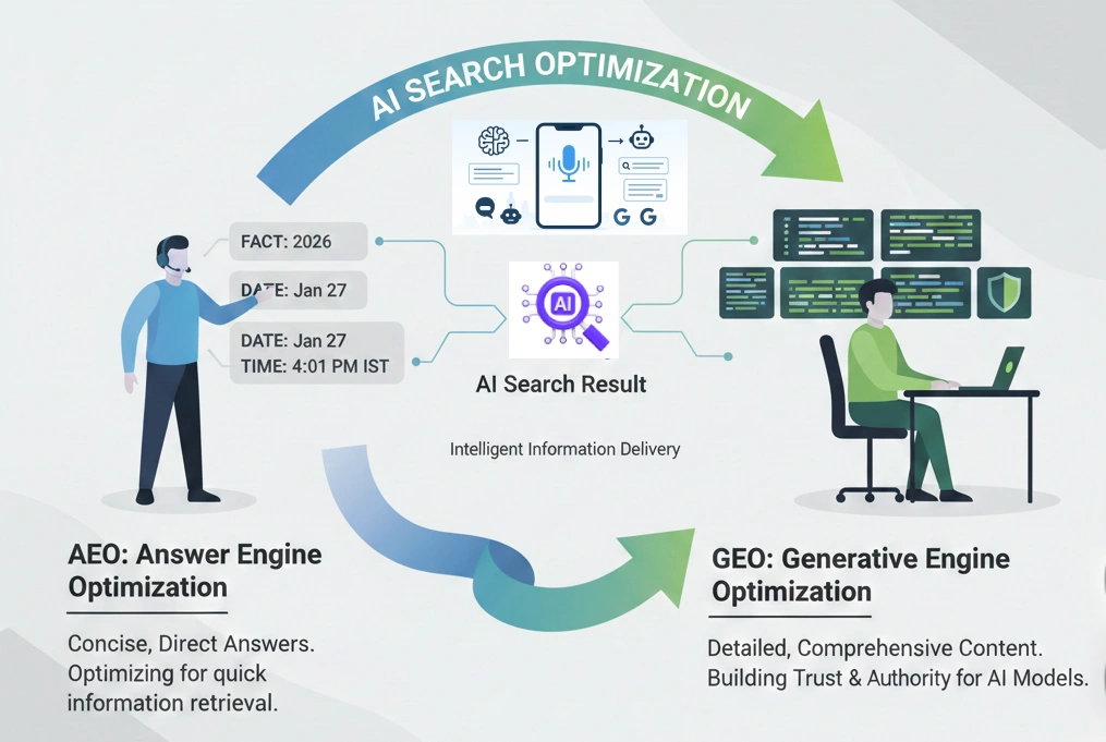 Understanding AEO and GEO in Simple Term Understanding AEO and GEO in AI Search Optimization
