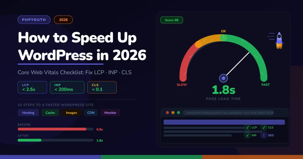 speed up wordpress, core web vitals