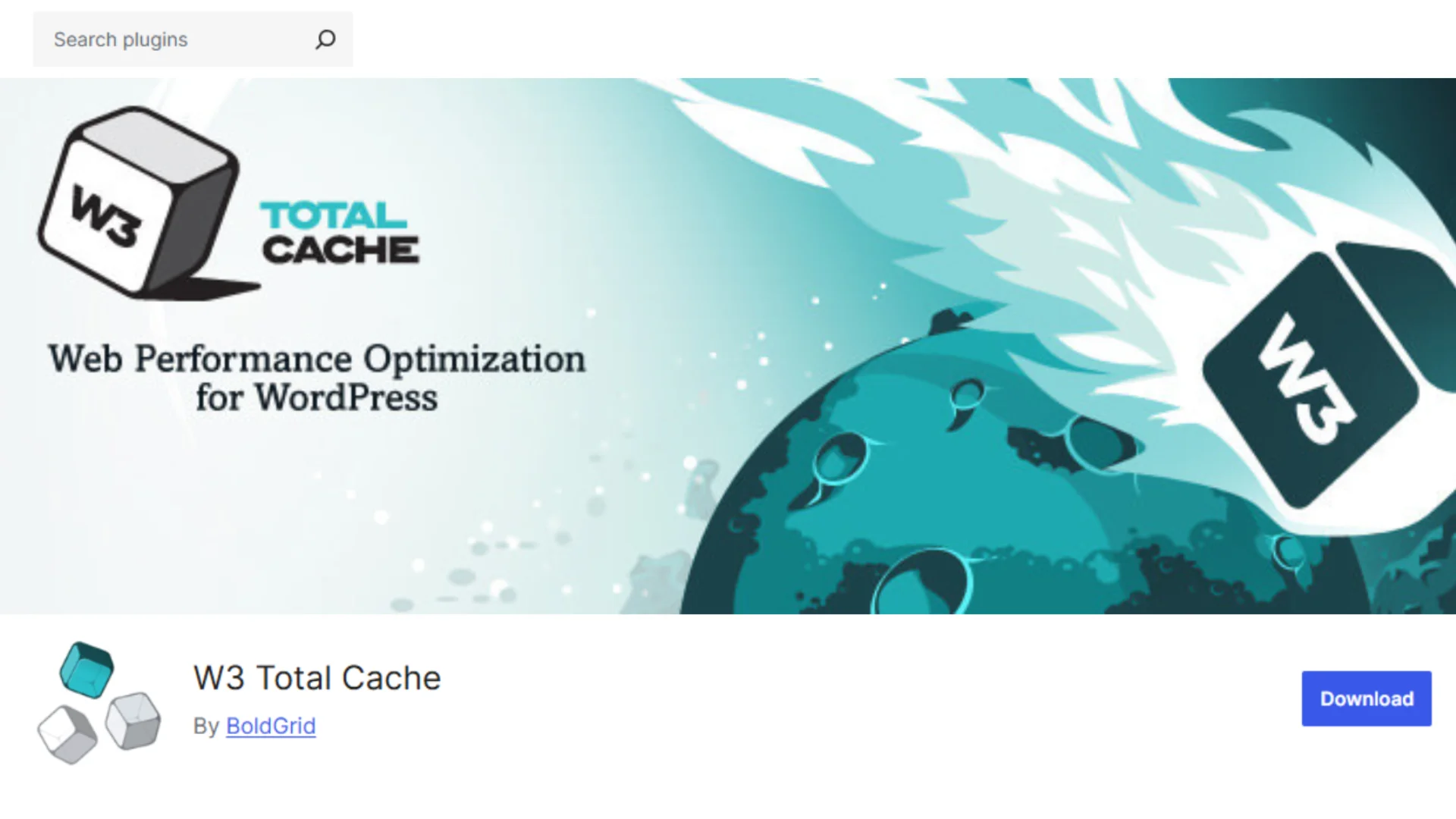 W3 Total Cache Plugin for WordPress