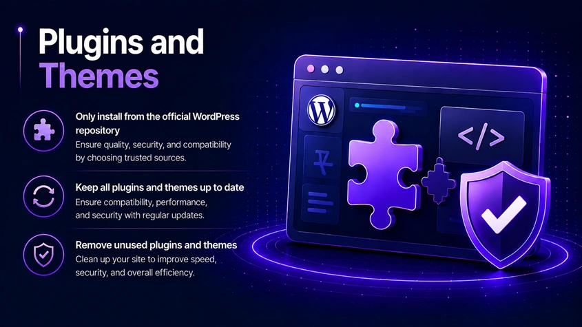 plugin and theme wordpress security checklist