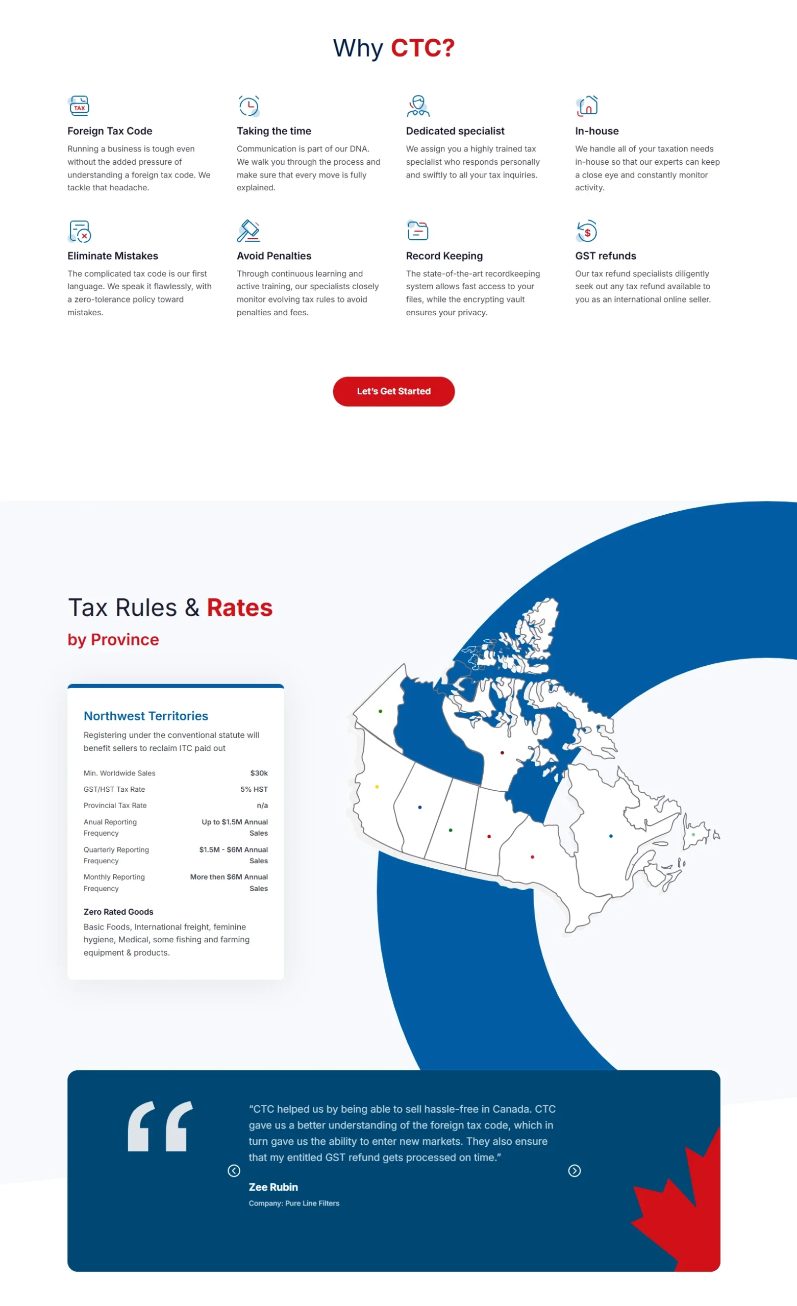 Website Design and Development Case Study Canadian Tax Compliance