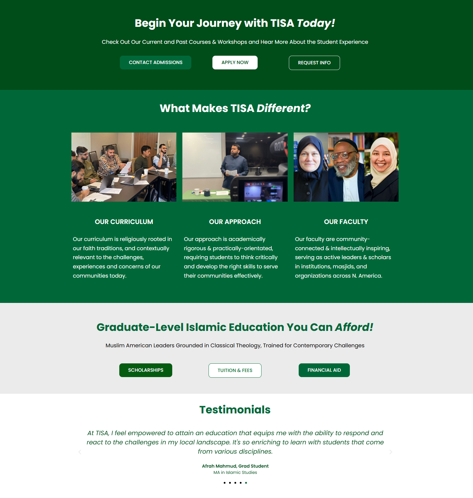 Website Design and Development Case Study islamicseminary two